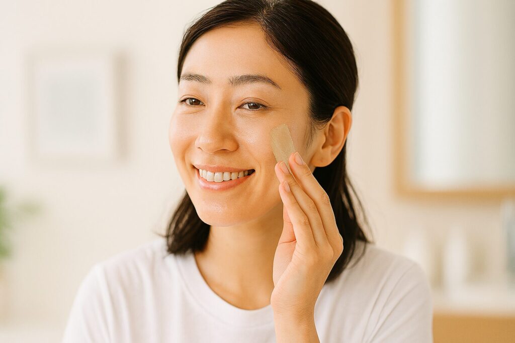 アロエをそのまま塗る